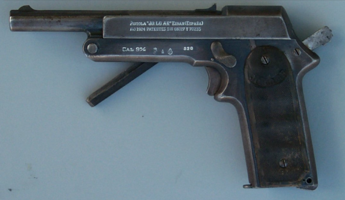 A photo of the Jo Lo Ar semi-automatic pistol.