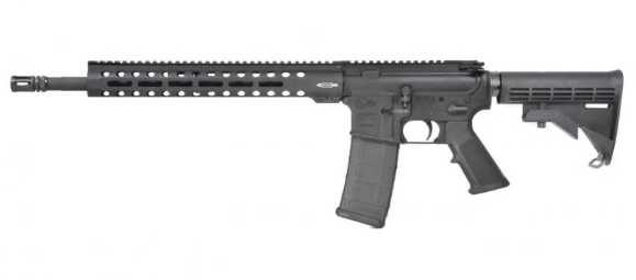 The Colt LE6920-R "M4 Trooper" featuring a Centurion Arms M-Lok capable free-floated forend.