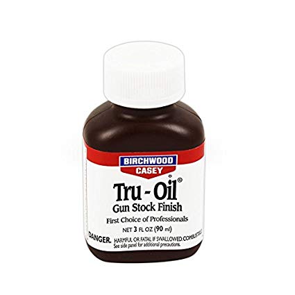 Birchwood Casey's Tru-Oil, a popular gun stock finish.