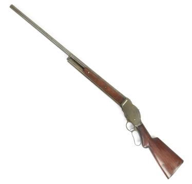 A photo of the Winchester Model 1887 lever-action shotgun.