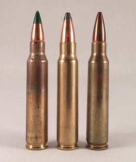 A cartridge comparison between the .22-45 Sharps, and two 5.56 loadings.