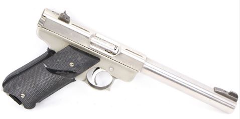 The AMT Lightning pistol, a clone of the famous Ruger Mark II.