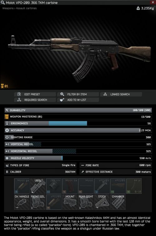 Molot VPO-209 Escape From Tarkov